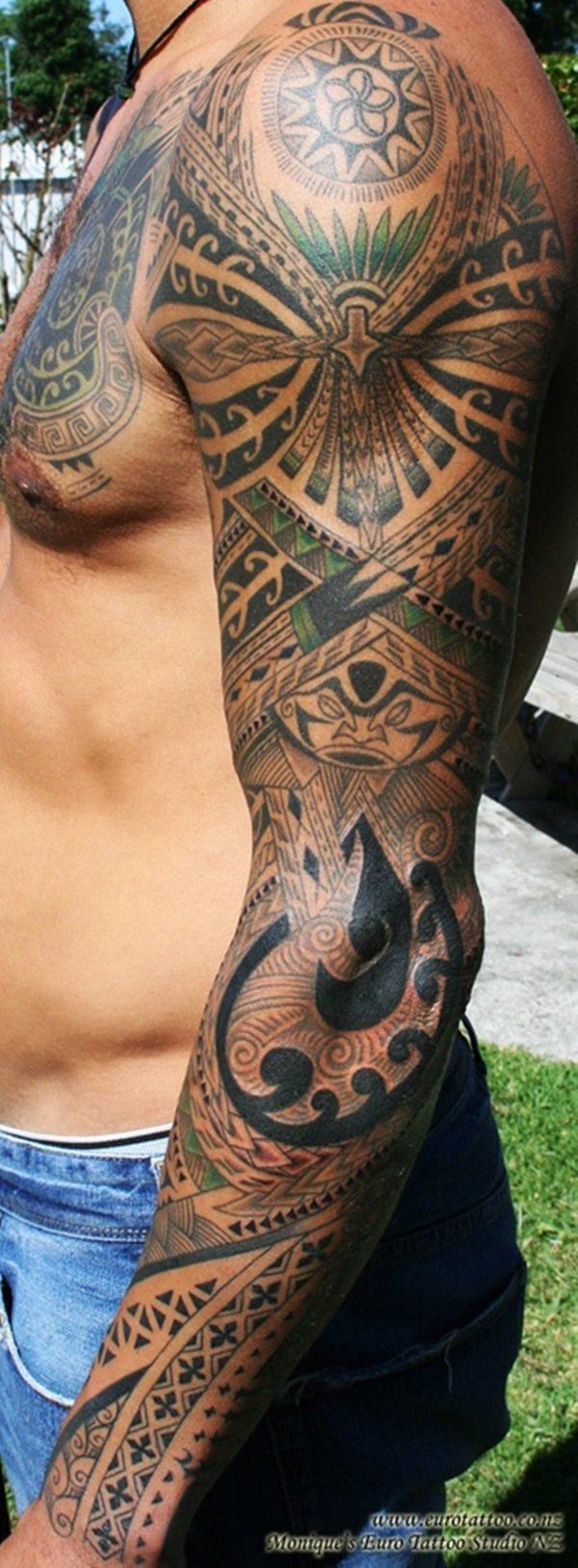 Arm style Tribal Tattoo Tattoo on skin