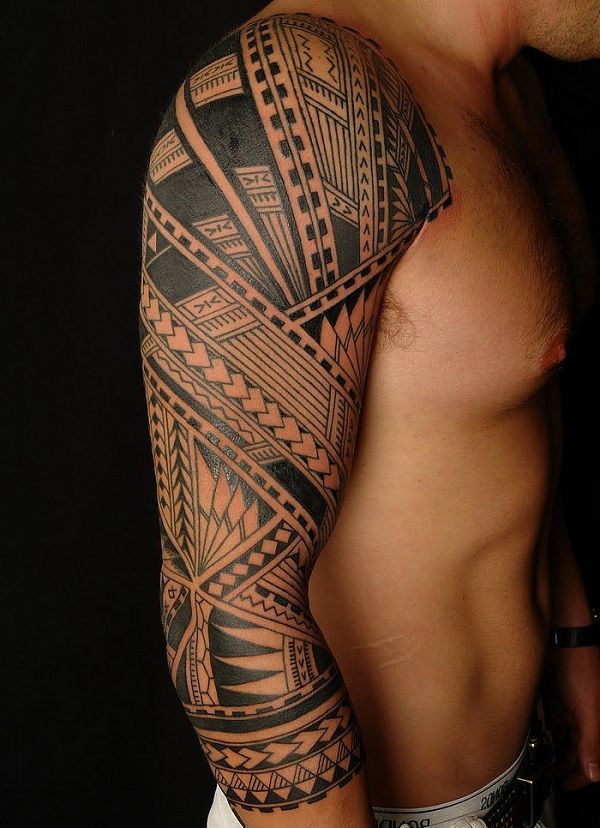 Tribal Tattoo Full Sleeve for Men Tattoo on skin