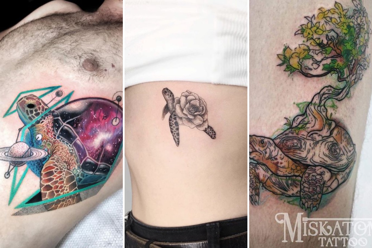 35+ Turtle Tattoo Ideas Symbolizing Ancient Wisdom, Protection, and Longevity Featured 3-Panel Lookbook Collage