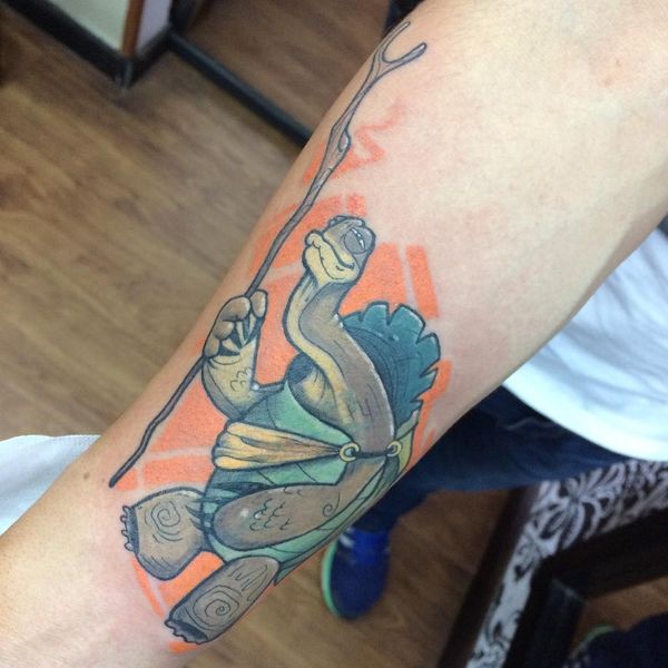 Master Oogway from Kung Fu Panda Turtle Tattoos Tattoo on skin