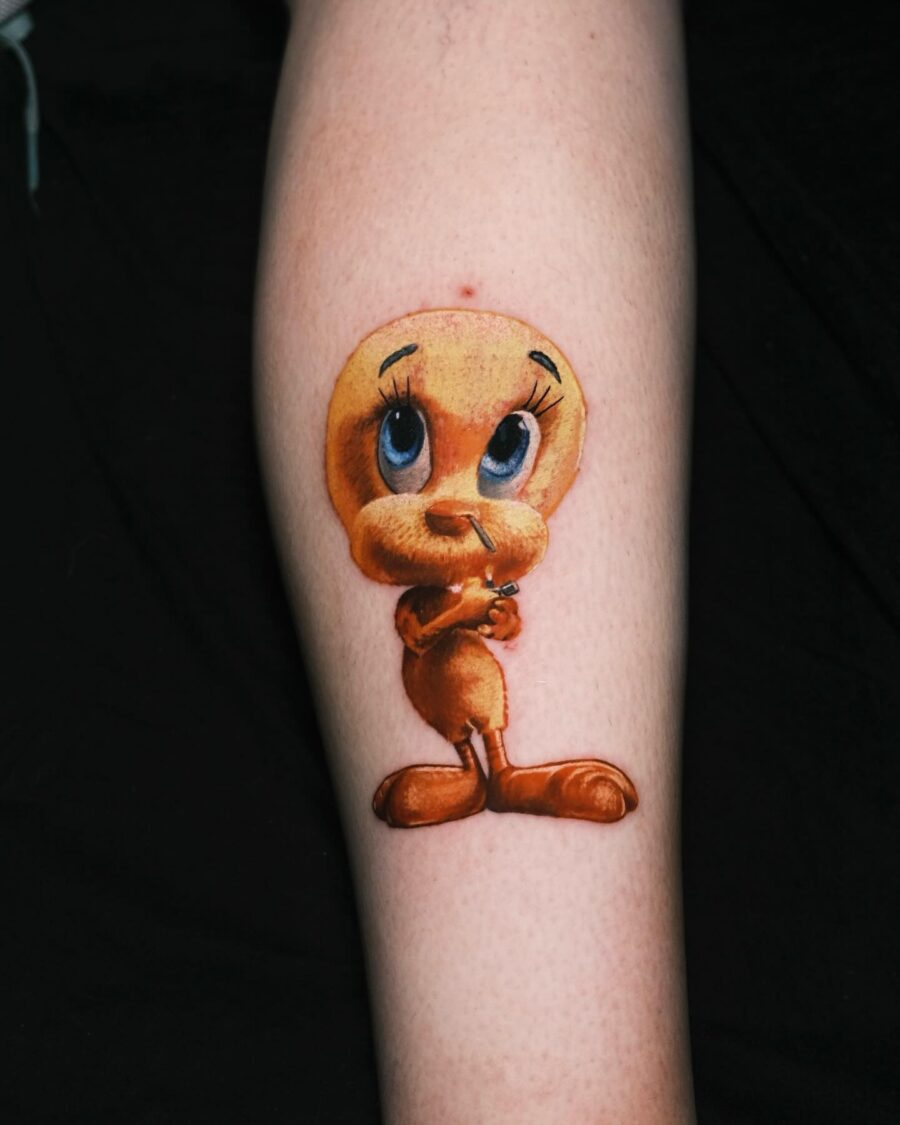 Vibrant Tweety Tattoo Full of Personality tweety tattoos