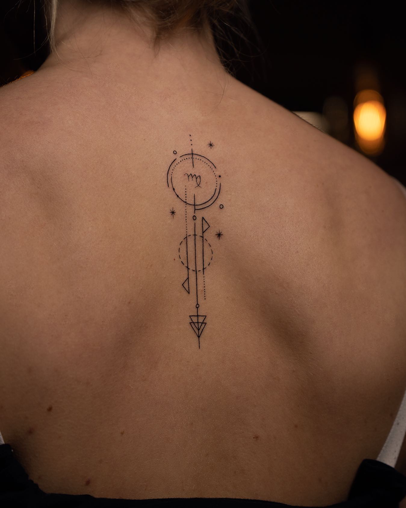 Lucky Tattoo For Virgo Tattoo on skin