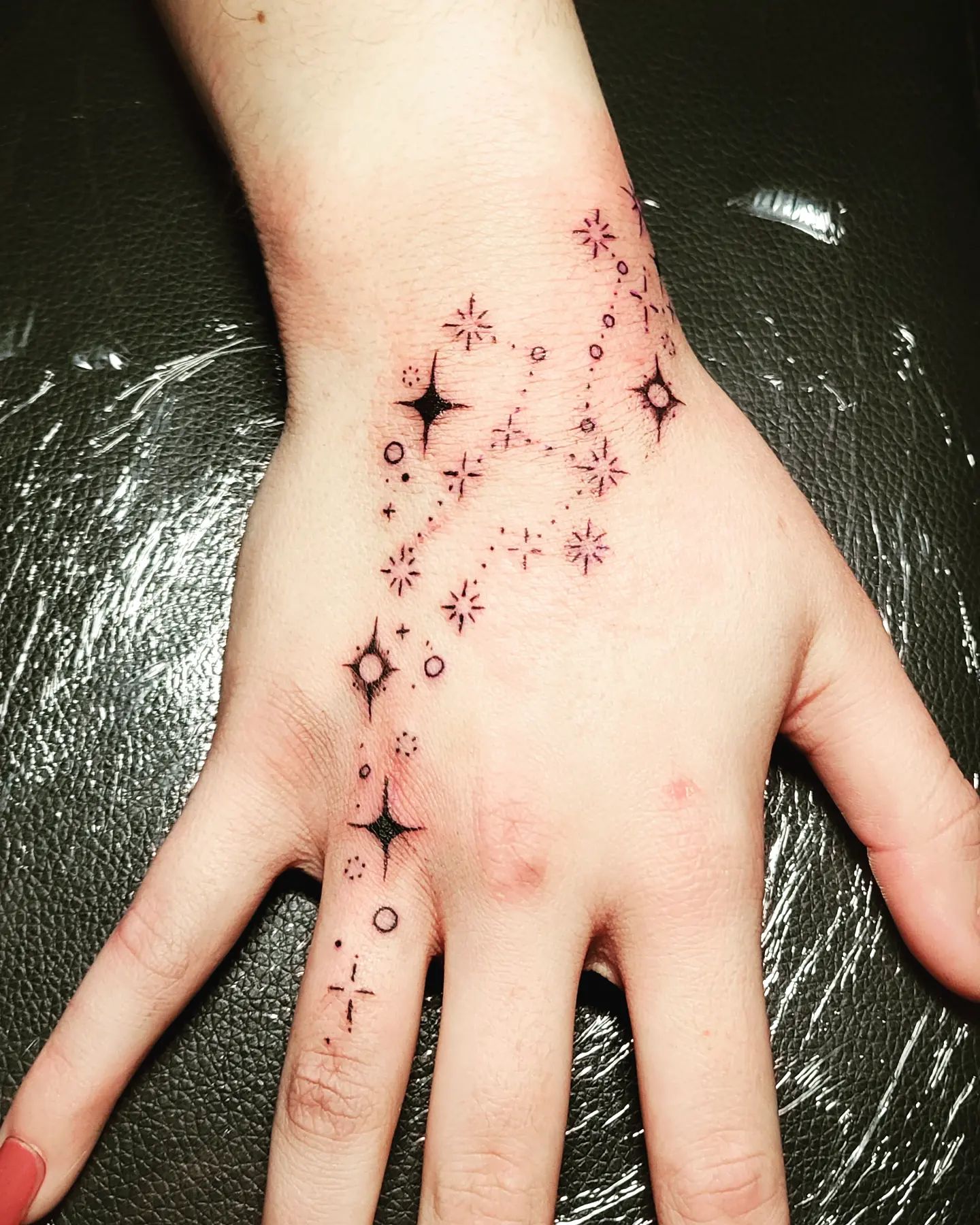 Virgo Hand Tattoos Tattoo on skin