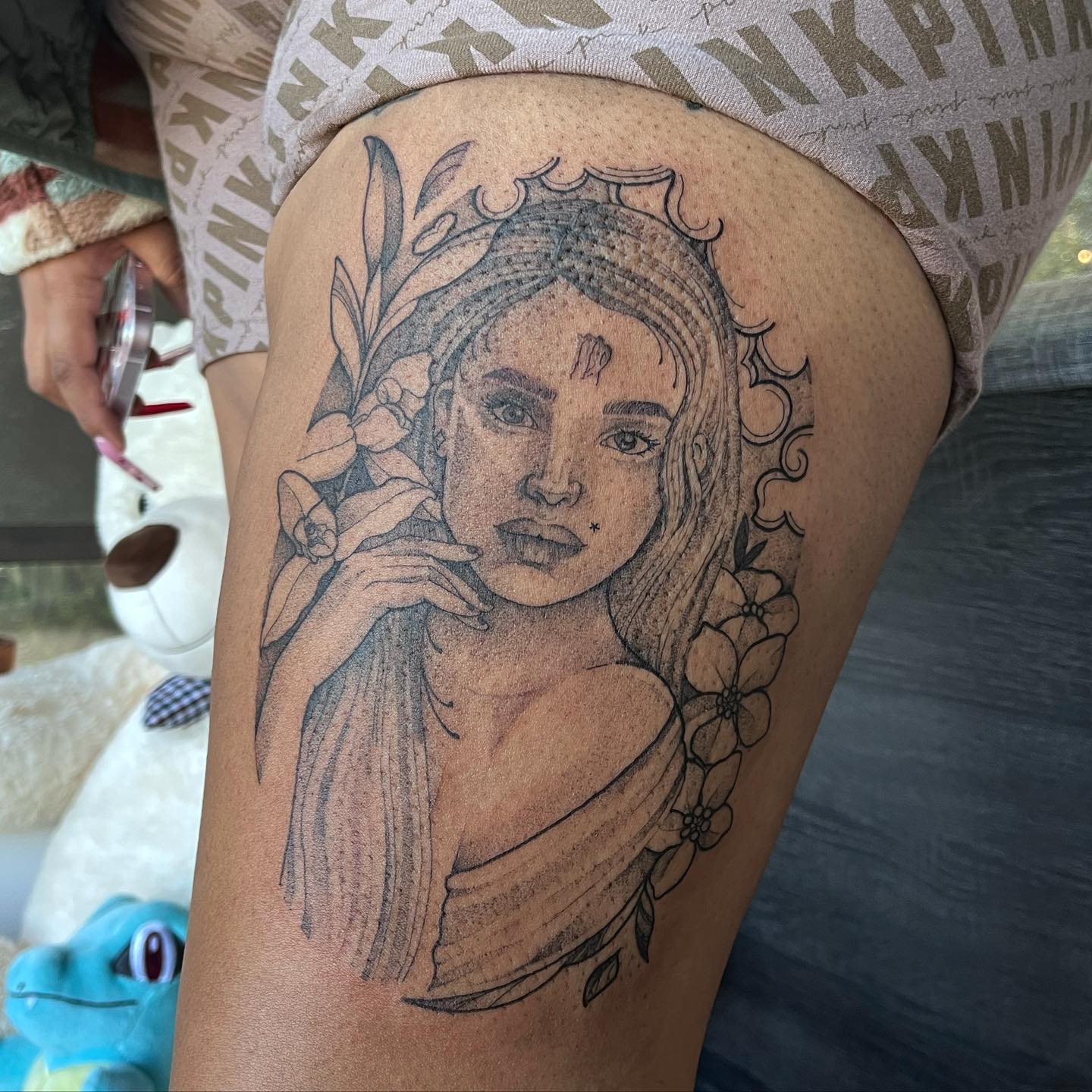 Virgo Tribal Tattoo Tattoo on skin