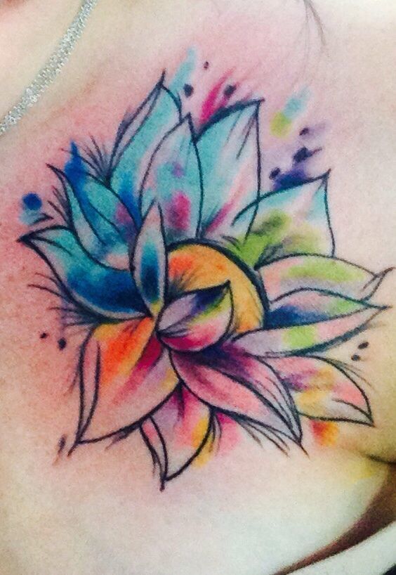 Compass and Anchor of Time Tattoo on skin