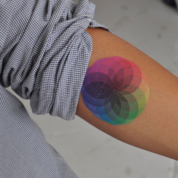Cute watercolor tattoo on a lady&rsquo;s shoulder Tattoo on skin