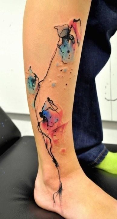 watercolor-tattoos-26 Tattoo on skin