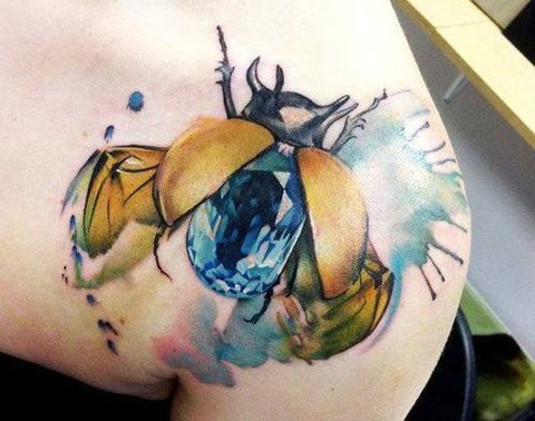 watercolor-tattoos-30 Tattoo on skin