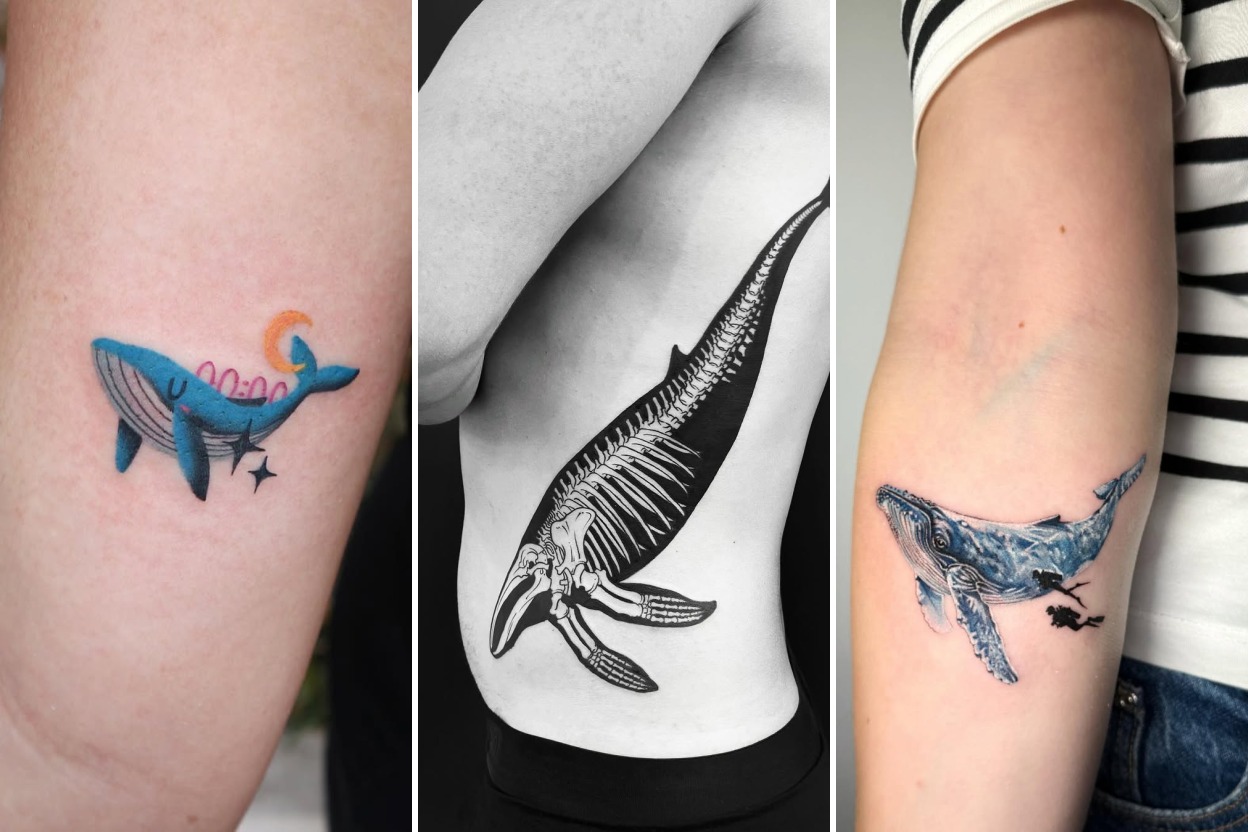 35+ Whale Tattoo Ideas Gliding With Gentle Deep Sea Majesty Featured 3-Panel Lookbook Collage