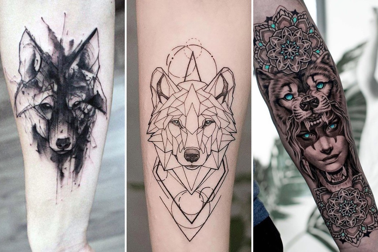 32+ Wolf Tattoo Ideas Channeling Fearless Instinct and Loyalty Featured 3-Panel Lookbook Collage