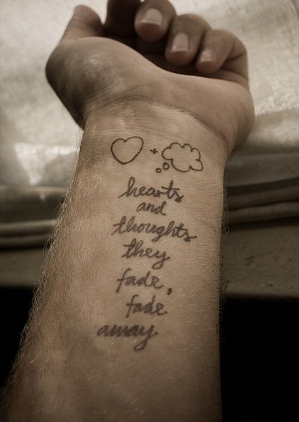 A broken heart wrist tattoo Tattoo on skin