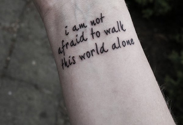 Words wrist tattoo Tattoo on skin
